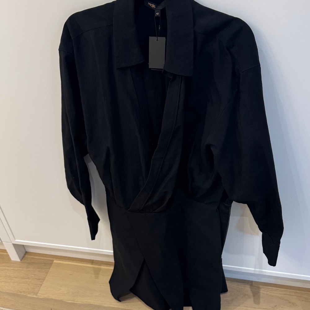 Maje Elegant Black skort dress with Tag